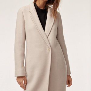 Aritzia Babaton Stedman Wool Coat Warm Beige 2XS